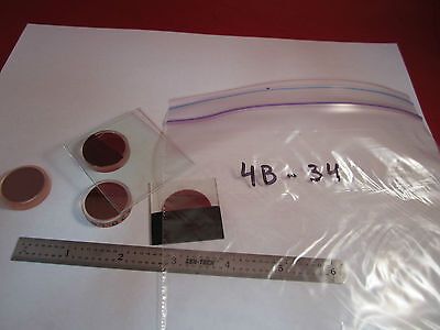 LOT 5 EA EXPERIMENTAL OPTICAL FILTERS LASER OPTICS MIL SPEC BIN#4B-34