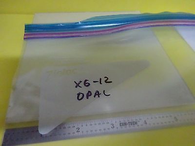 OPTICAL HUGE OPAL GLASS PLATE OPTICS AS IS BIN#X6-12