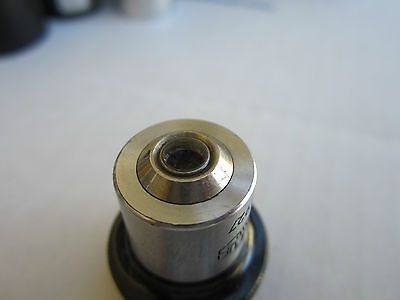 OPTICAL MICROSCOPE PART OBJECTIVE OLYMPUS M10 JAPAN AS IS OPTICS DWR#02