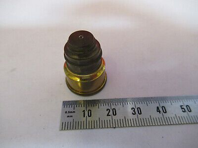 ANTIQUE BRASS NACHET OBJECTIVE FRANCE MICROSCOPE PART AS PICTURED &F6-B-19