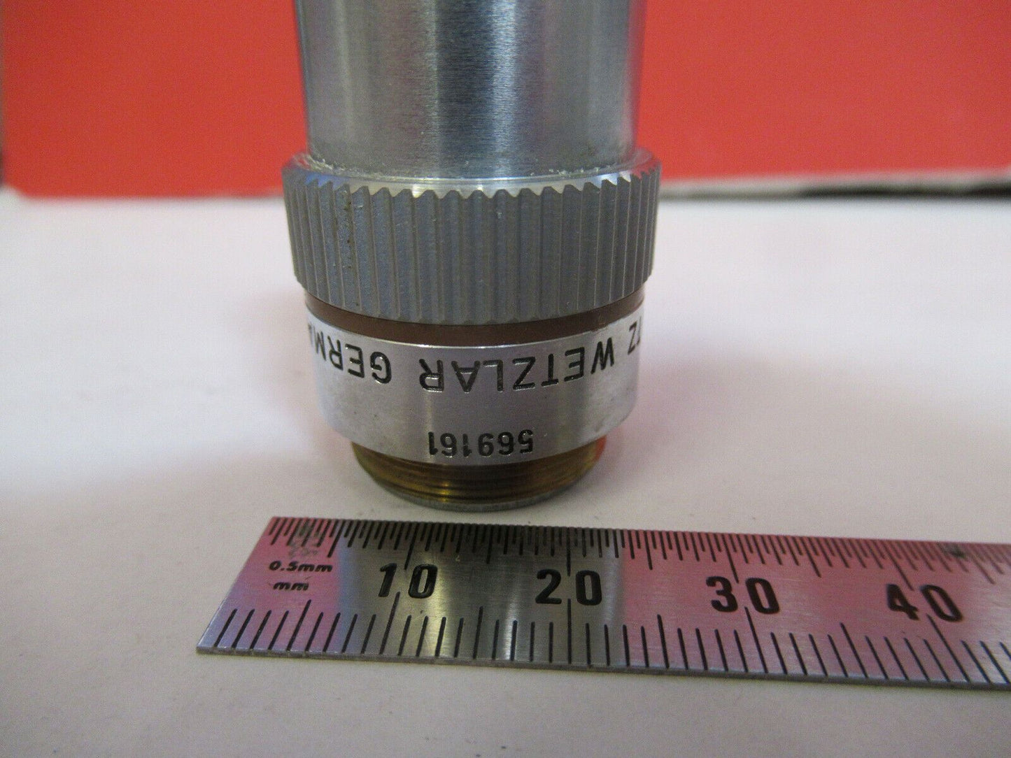 LEITZ WETZLAR OBJECTIVE 3.2X PL INFINITY  MICROSCOPE PART as pictured B3-B-72