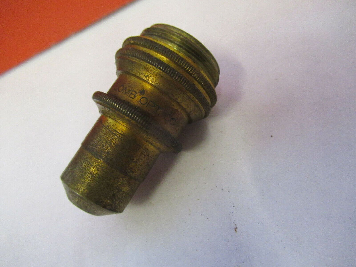 ANTIQUE BRASS BAUSCH LOMB OBJECTIVE 45X MICROSCOPE PART AS PICTURED &Q4-A-31