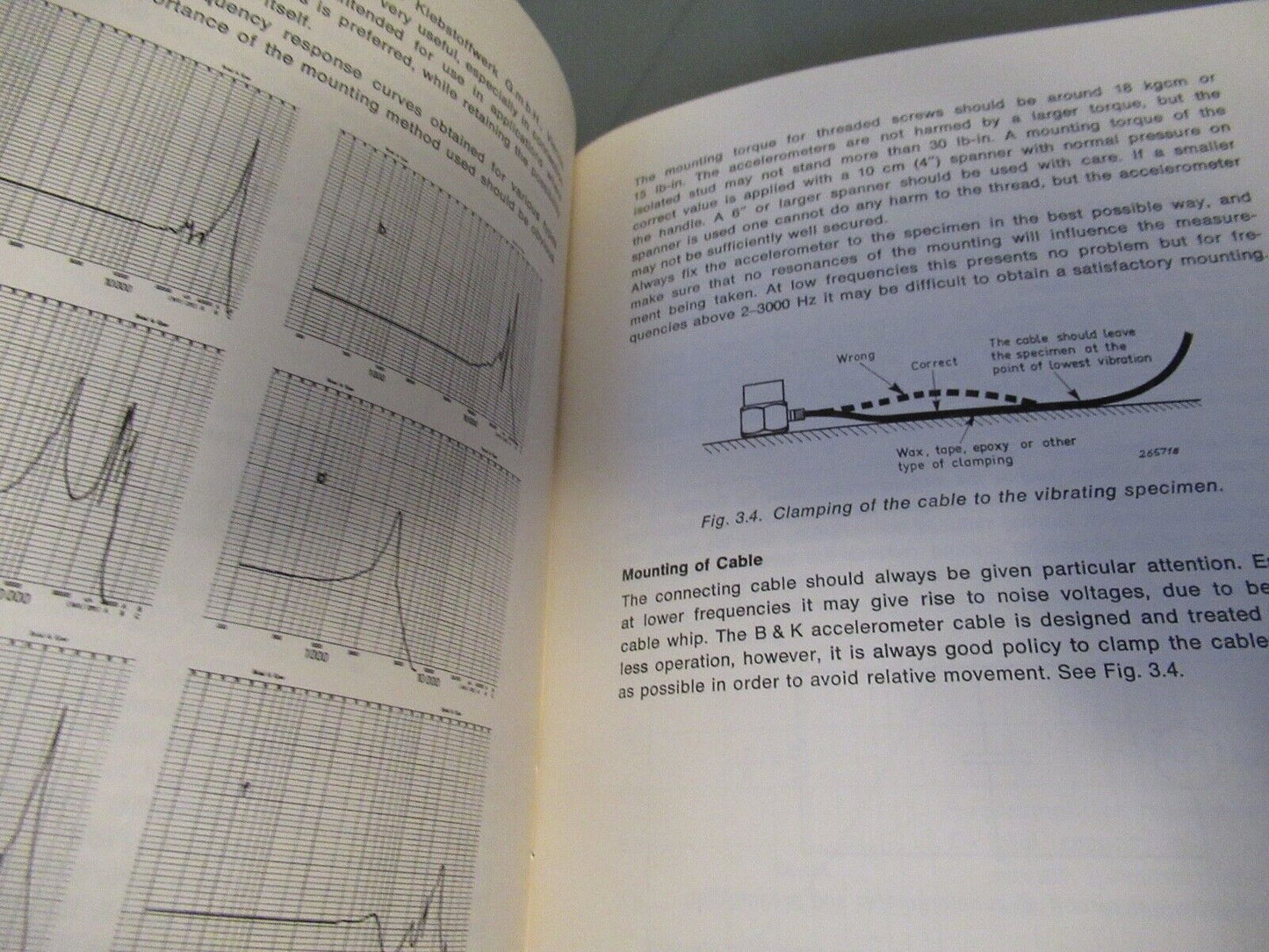 VINTAGE TECHNICAL MANUAL BOOK BRUEL KJAER 1971 MODEL 4319 4323 AS PICTURED &BLI