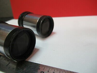 LEITZ GERMANY PAIR NF 10X EYEPIECE OPTICS MICROSCOPE PART AS PICTURED &B6-A-10