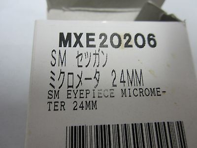 MICROSCOPE PART MXE20206 EYEPIECE MICROMETER NICE OPTICS BIN#Q4-R-28