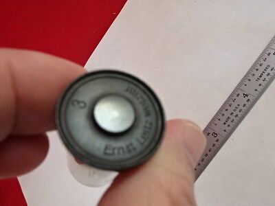 MICROSCOPE PART VINTAGE ERNST LEITZ GERMANY EYEPIECE 3 OPTICS AS IS #G9-C-02