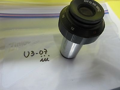 MIKROSKOPTEIL Okular ZOOM 10X BIS 20X OPTIK WIE IST BIN#U3-07