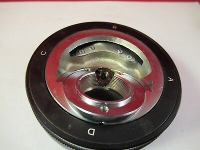 OLYMPUS JAPAN NOSEPIECE MICROSCOPE PART OPTICS AS PICTURED &FT-2-2