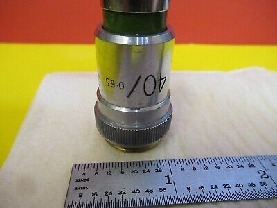 VICKERS 40X OBJECTIVE ENGLAND UK MICROSCOPE PART OPTICS AS PICTURED &16-C-61