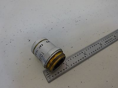 MICROSCOPE PART OBJECTIVE AO 10X ACHROMAT CAT 1019 AMERICAN OPTICS AS IS B#S5-87