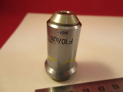 ZEISS GERMANY OBJECTIVE F 10X 460405 MICROSCOPE PART AS PICTURED &96-A-19