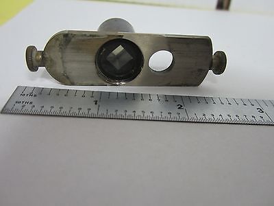 VINTAGE PRISM SLIDE OPTICS ?? DIC ?? FOR MICROSCOPE AS IS BIN#J3-28