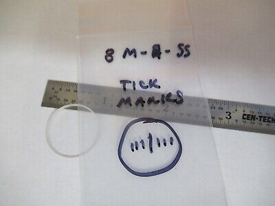 OPTICAL RETICLE with tick marks OPTICS MICROSCOPE PART AS PICTURED &8M-A-55