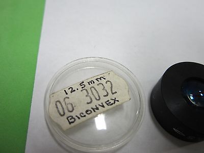 OPTICAL BI CONVEX LENS FL 12.5 LASER OPTICS AS IS  BIN#Q9-16