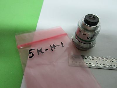 MICROSCOPE OBJECTIVE BAUSCH LOMB 10X 16 mm OPTICS BIN#5K-H-1