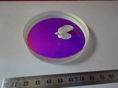 OPTICAL FLAT FUSED SILICA 3" DIA DICHROIC MIRROR HOLLOWED LASER OPTICS &6-A-29B