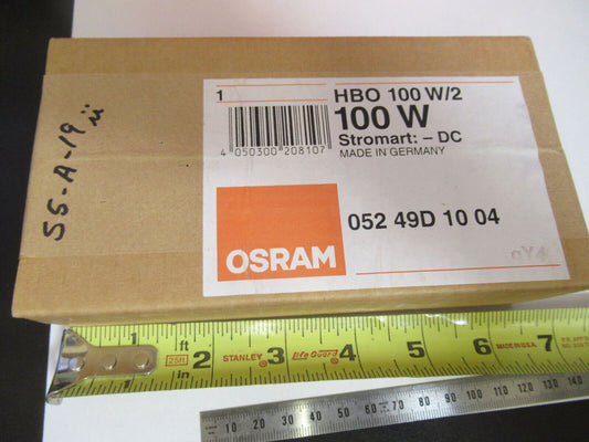 HBO OSRAM 100 W/2 LAMP BULB MICROSCOPE PART OPTICS AS PICTURED &S5-A-19