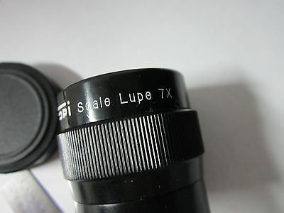 OPTICAL LOUPE SCALE LUPE 7X JAPAN WITH MEASURING RETICLE NICE OPTICS BIN#5B