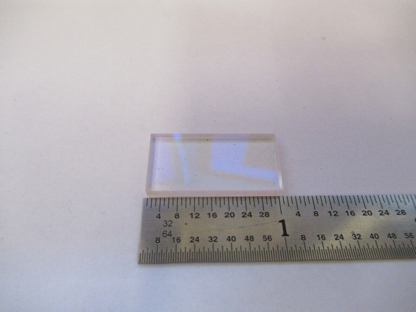 OPTICAL COATED RECTANGULAR FLAT LENS LASER OPTICS MIL SPEC AS PICTURED &3-FT-X40