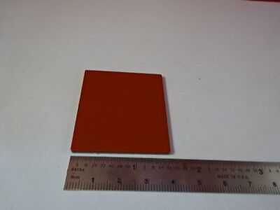 OPTICAL OPAQUE [Terracotta color] PLATE SQUARE OPTICS AS PICTURED &55R-A-01