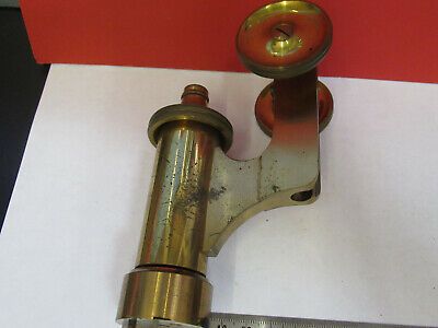 ANTIQUE BRASS BAUSCH LOMB STAGE LIMB FRAME MICROSCOPE PART AS PICTURED F6-B-107