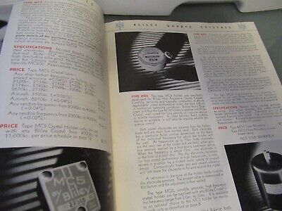 VINTAGE BROCHURE 1941 BLILEY ELECTRIC QUARTZ CRYSTAL FREQUENCY CONTROL AS PICTUR