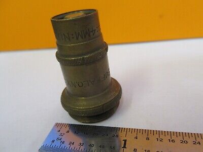 ANTIQUE BRASS SPENCER INCOMPLETE OBJECTIVE MICROSCOPE PART AS PICTURED &7B-B-29