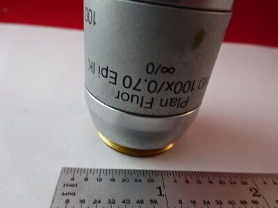 MICROSCOPE PART OBJECTIVE 100X/0.70 REICHERT FLUOR POLYVAR OPTICS AS IS 11-DT-R2