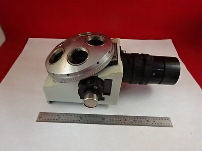 MICROSCOPE PART VICKERS ENGLAND NOSEPIECE PHOTOPLAN ILLUM OPTICS AS IS #Y5-D-10