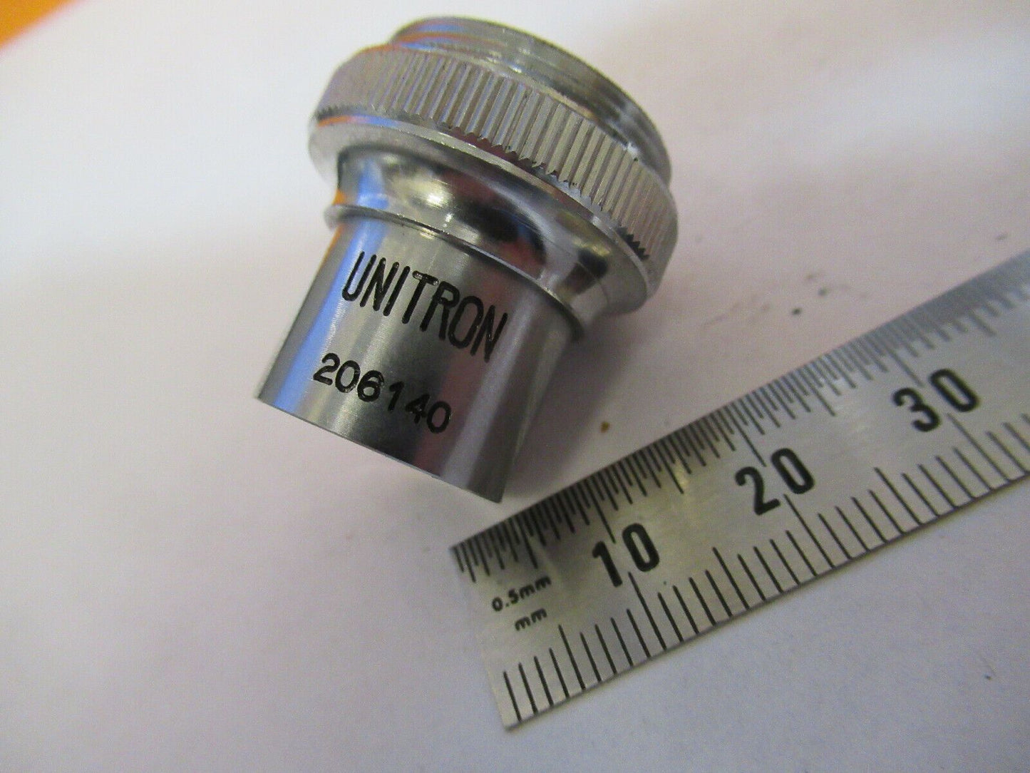 UNITRON JAPAN 4X LENS OBJECTIVE MICROSCOPE PART AS PICTURED #P4-B-34