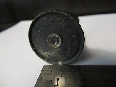 ANTIQUE ERNST LEITZ 25X EYEPIECE OLD MICROSCOPE PART AS PICTURED &9-A-80