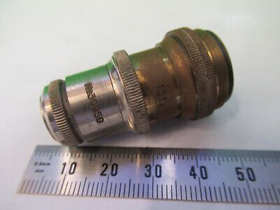 ANTIQUE BRASS REICHERT AUSTRIA OBJECTIVE MICROSCOPE PART AS PICTURED &Q9-A-19