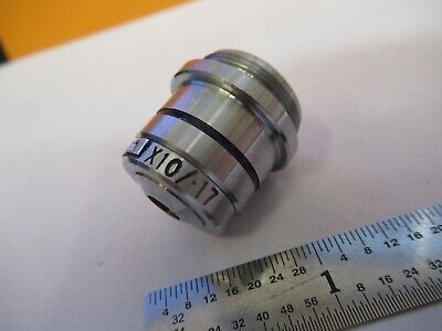 EALING 10X OBJECTIVE LENS MICROSCOPE PART OPTICS AS PICTURED &85-B-112