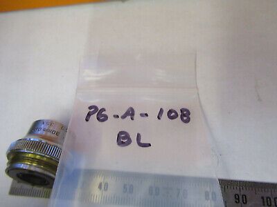 BAUSCH LOMB 3.5X OBJECTIVE LENS MICROSCOPE PART OPTICS AS PICTURED P6-A-108