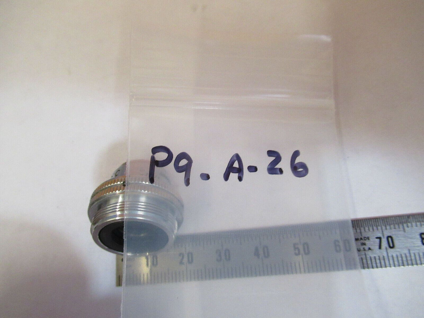 ANTIQUE OPTICS  3.5X OBJECTIVE MICROSCOPE PART AS PICTURED &P9-A-26