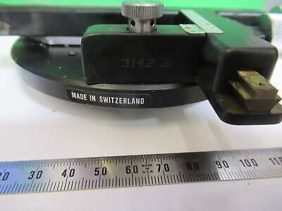 WILD HEERBRUGG SWISS M11 XY STAGE TABLE MICROSCOPE PART AS PICTURED &A9-B-23