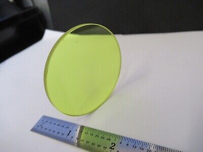 OPTICAL YELLOW GLASS FILTER OPTICS AS PICTURED &W2-B-16