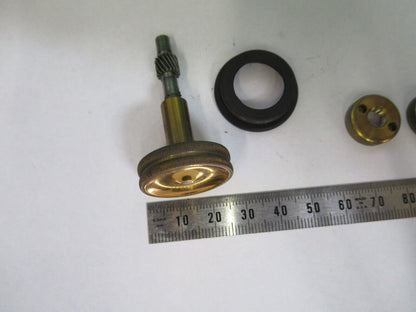 SPENCER ANTIQUE  BRASS  PIECES KNOB MICROSCOPE PART AS PICTURED &R7-B-21x