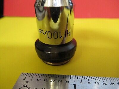 WILD HEERBRUGG SWISS OBJECTIVE 100X LENS OPTICS MICROSCOPE PART 506023 &FT-6-167