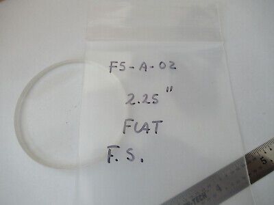 OPTICAL FLAT FUSED SILICA 2.25" DIAMETER LASER OPTICS AS PICTURED &F5-A-02