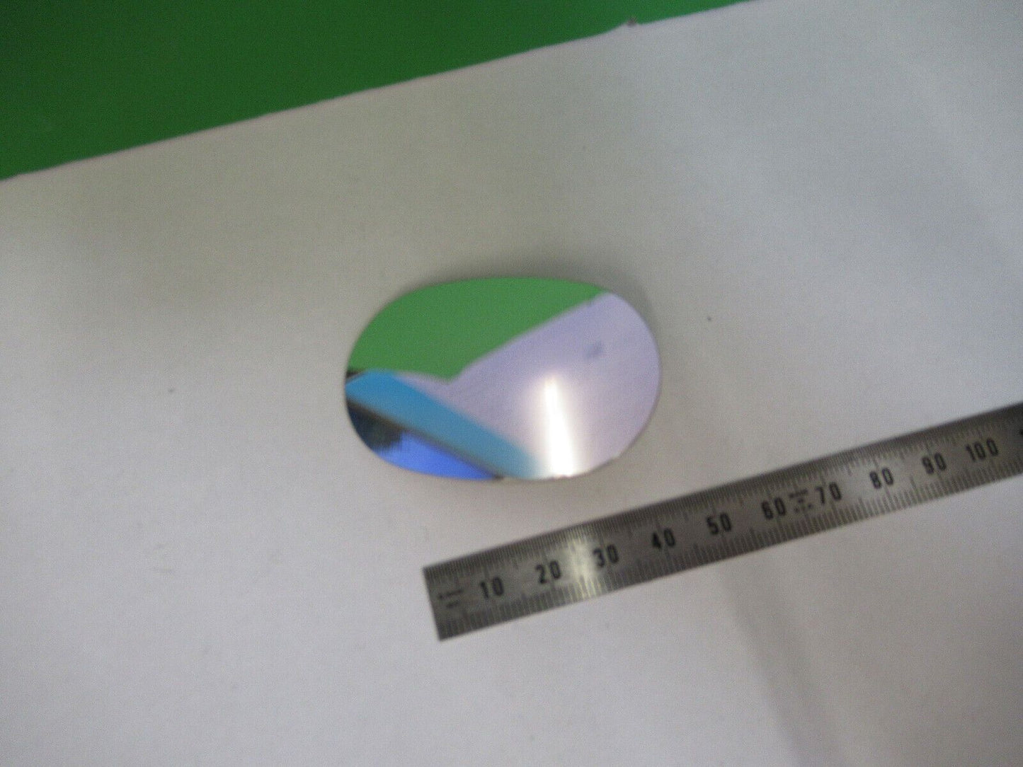 OPTICAL  MIL SPEC FLAT MIRROR IN ALUMINUM BASE METAL OPTICS AS PICTURED #Z5-A-54