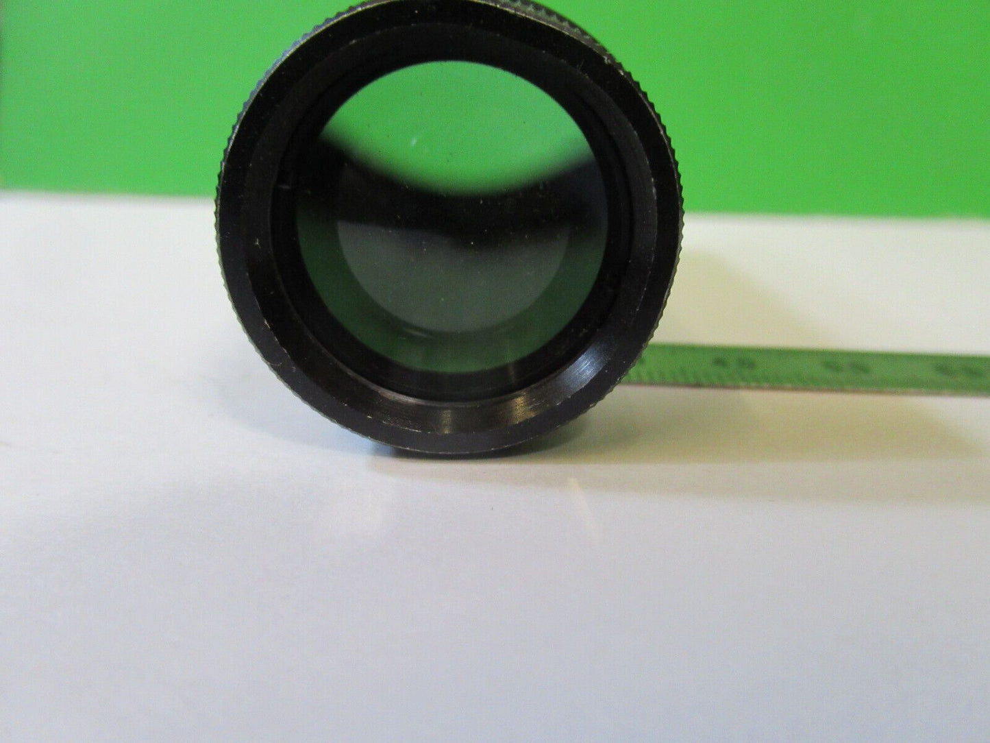 MOUNTED LENS + HEAT ABSORBING FILTER MICROSCOPE PART AS PICTURED &22-A-60