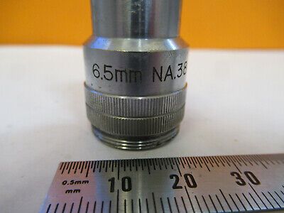 K-A-V JAPAN OBJECTIVE 6.5mm LENS OPTICS MICROSCOPE PART AS PICTURED #F9-A-41