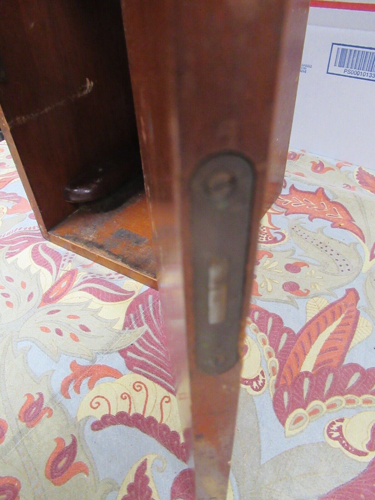 ANTIQUE WOOD CABINET EMPTY WATSON UK MICROSCOPE PART LOBBY