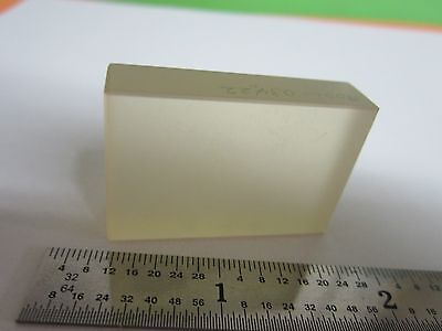 OPTICAL ZERODUR FLAT BLOCK one side is polished LASER OPTICS BIN#A3-B-14