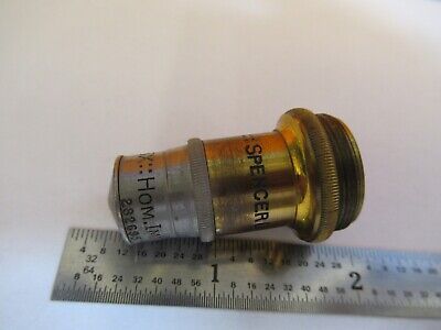 ANTIQUE BRASS SPENCER 95X OBJECTIVE MICROSCOPE PART AS PICTURED &7B-B-14