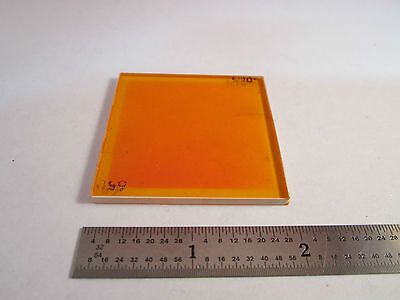 OPTICAL WEIRD FILTER ORANGE LASER OPTICS BIN#3K-50 ii