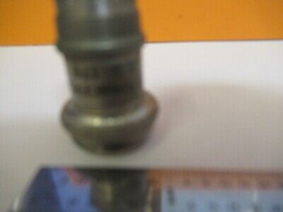 ANTIQUE BRASS SPENCER 4mm OBJECTIVE MICROSCOPE PART AS PICTURED &7B-B-16