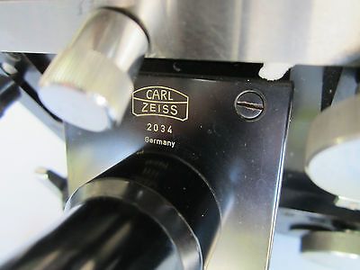 VINTAGE CARL ZEISS OPTICS GERMANY MICROSCOPE MICRO INTERFEROMETER SIX OBJECTIVES