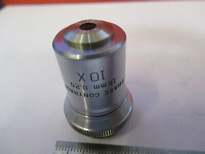 BAUSCH LOMB PHASE CONTRAST OBJECTIVE 10X MICROSCOPE PART AS PICTURED Q3-B-67